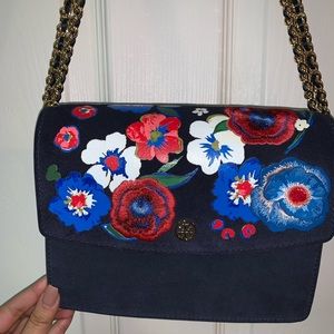 LIKE NEW Tory Burch Suede Robinson Bag